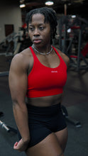 Load image into Gallery viewer, Red Rose Sports Bra
